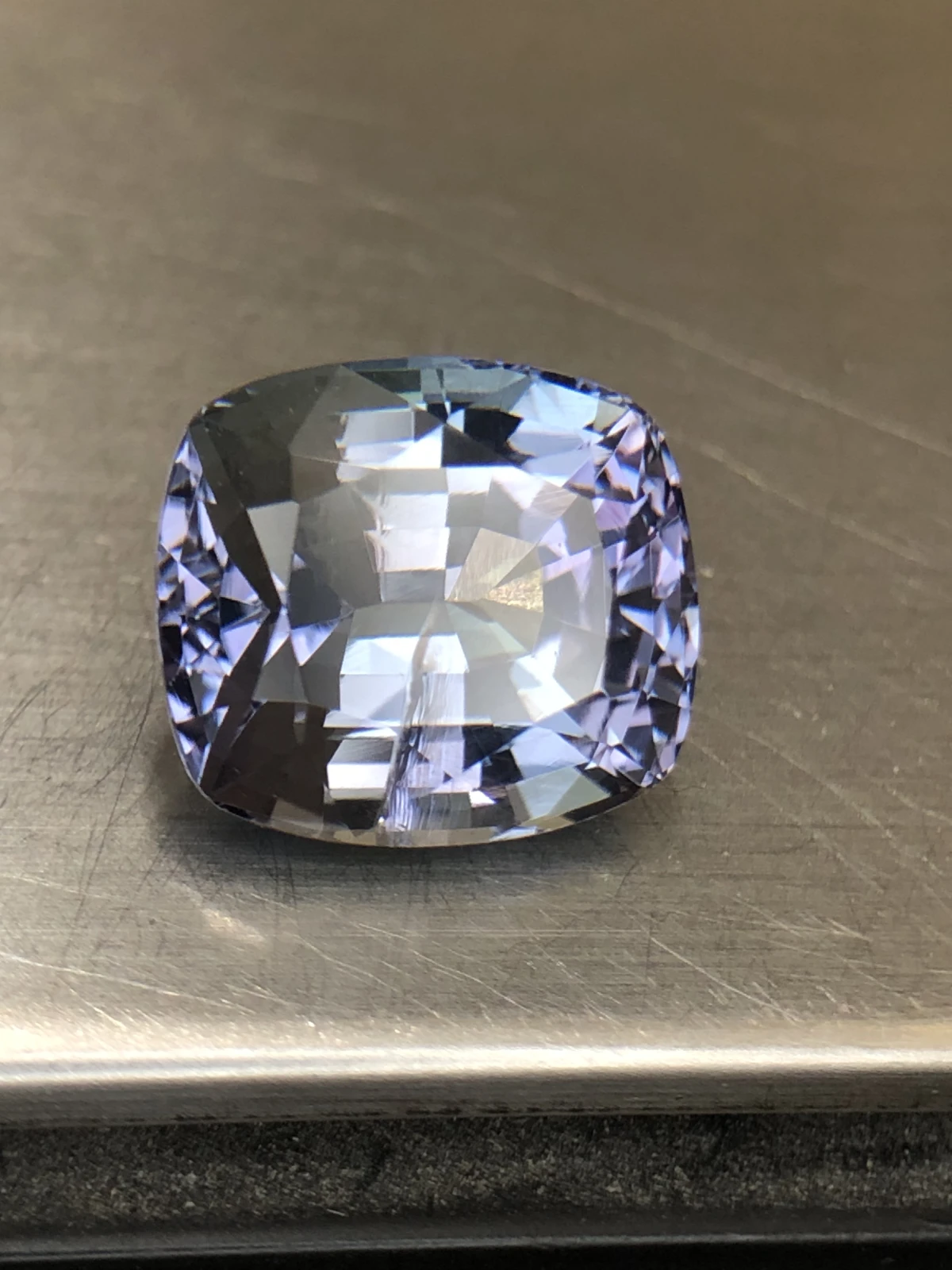 Natural Tanzanite Unheated in Cushion Cut — view 2